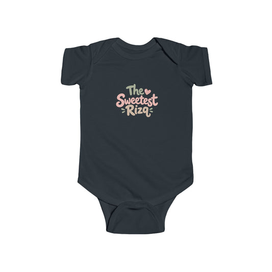 Infant Bodysuit – "The Sweetest Rizq" Pastel Baby Onesie, Newborn Gift