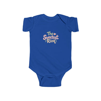 Infant Bodysuit – "The Sweetest Rizq" Pastel Baby Onesie, Newborn Gift