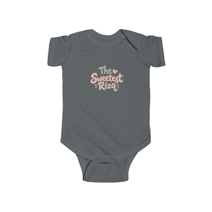 Infant Bodysuit – "The Sweetest Rizq" Pastel Baby Onesie, Newborn Gift