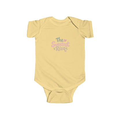 Infant Bodysuit – "The Sweetest Rizq" Pastel Baby Onesie, Newborn Gift