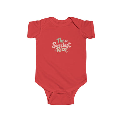 Infant Bodysuit – "The Sweetest Rizq" Pastel Baby Onesie, Newborn Gift