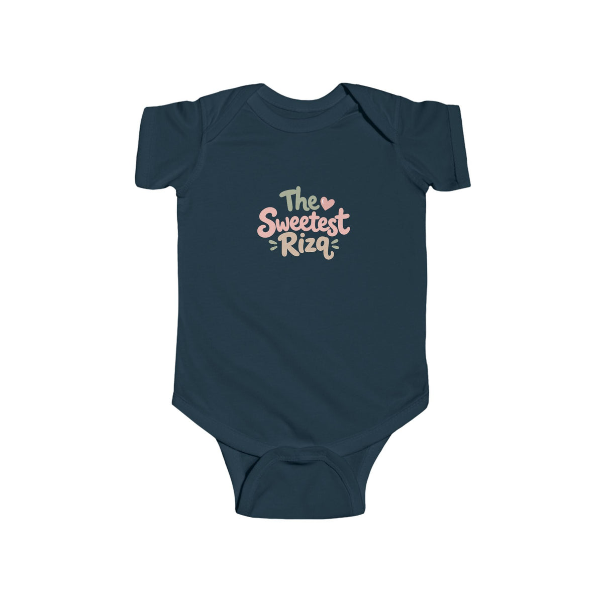Infant Bodysuit – "The Sweetest Rizq" Pastel Baby Onesie, Newborn Gift