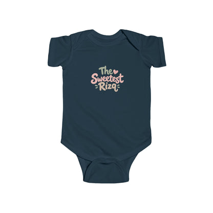 Infant Bodysuit – "The Sweetest Rizq" Pastel Baby Onesie, Newborn Gift