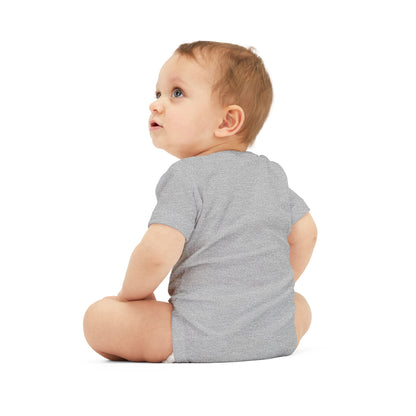 Infant One-Piece Bodysuit with Red Heart — Cute Baby Valentine or Everyday Gift
