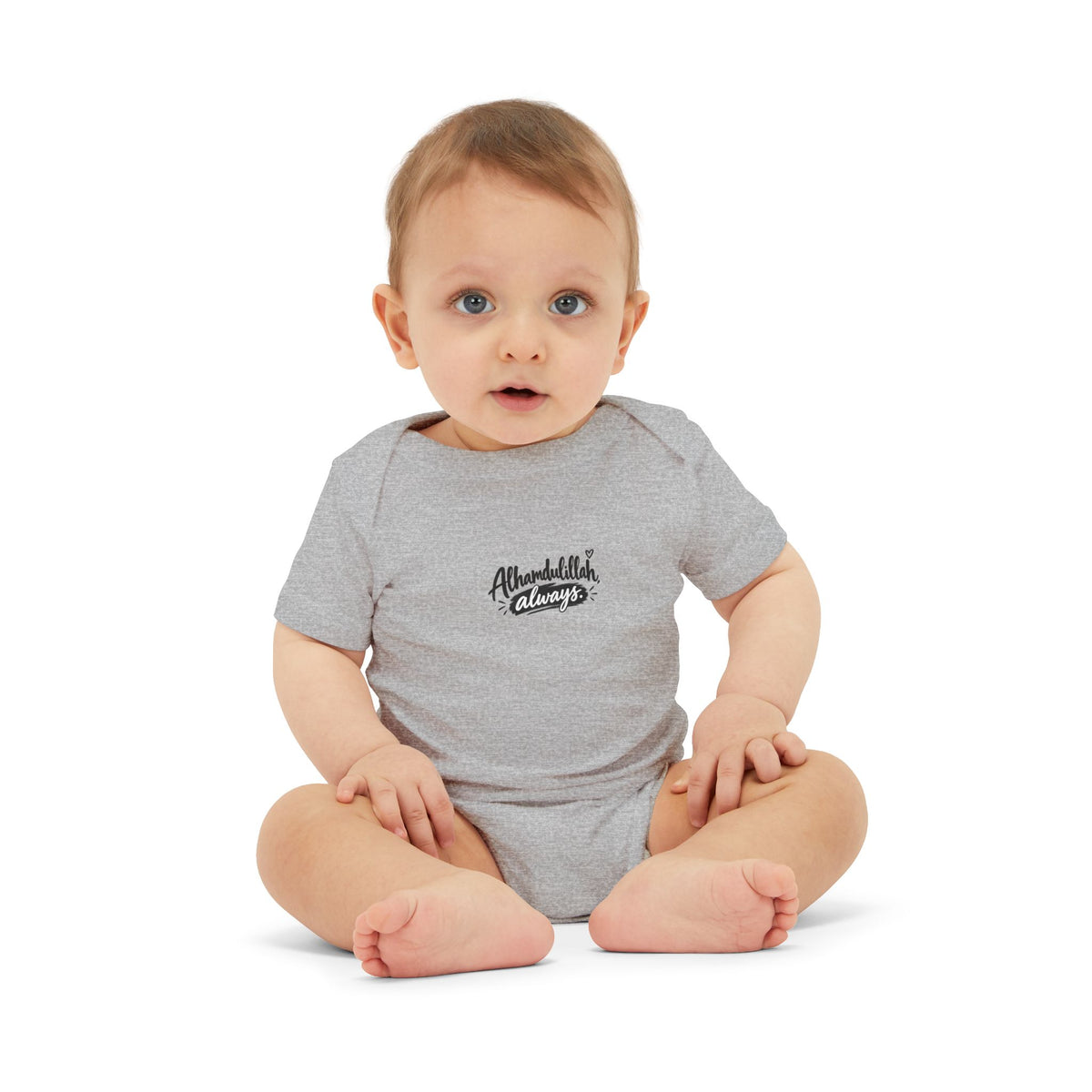 Infant Onesie — "Alhamdulillah, Always" Script Baby Bodysuit