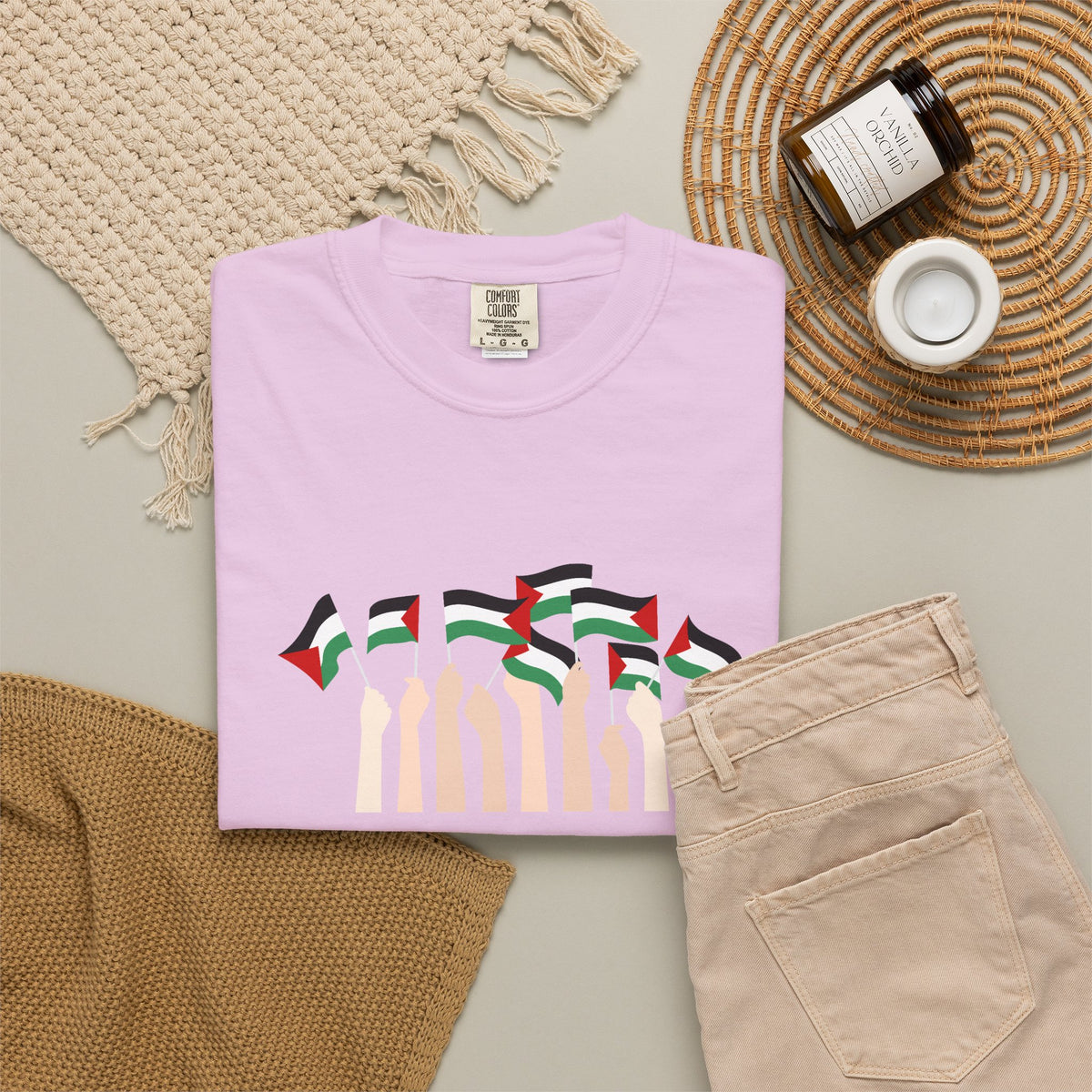 Palestine Flags T-Shirt — Minimal Graphic Tee