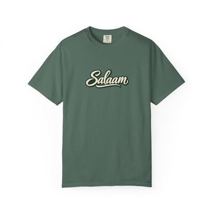 Salaam Script T-Shirt — Casual Islamic Greeting Tee