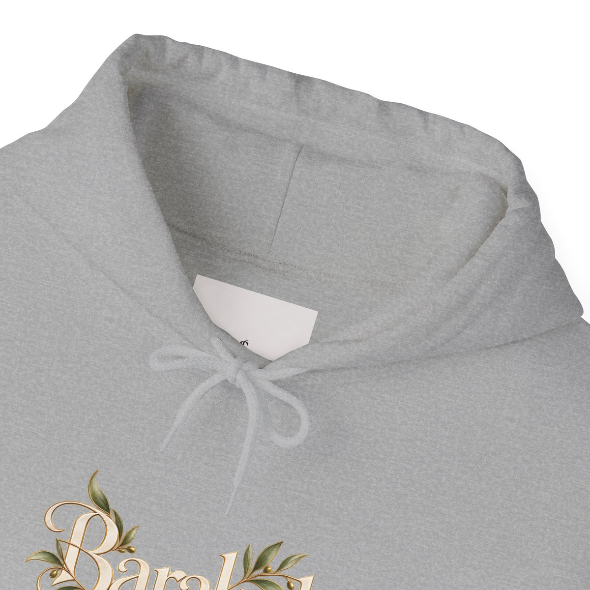 Floral Beach Hoodie — Vintage Script 'Beach' Graphic Pullover