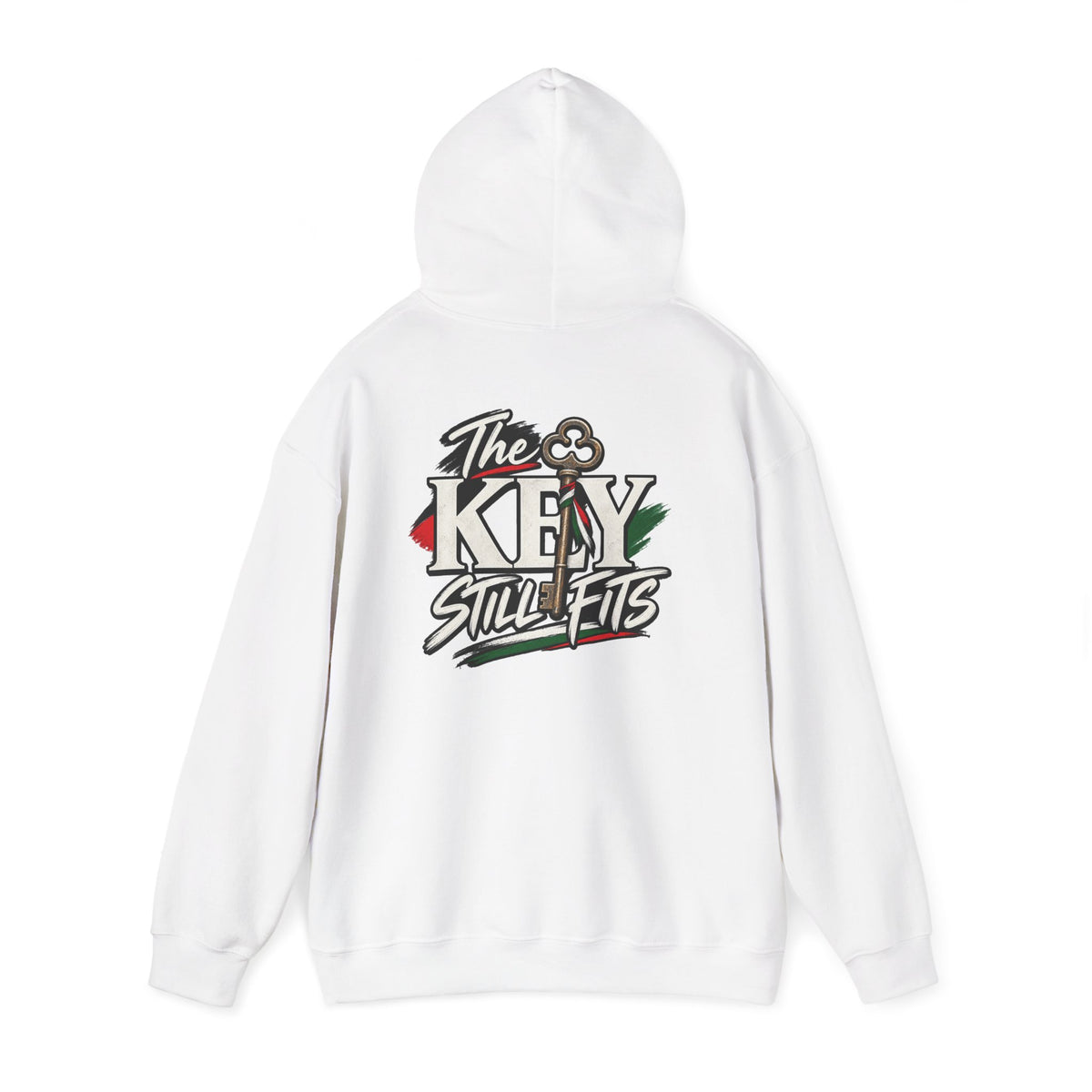 Hoodie — 'The Key Still Fits' Retro Script Logo Pullover