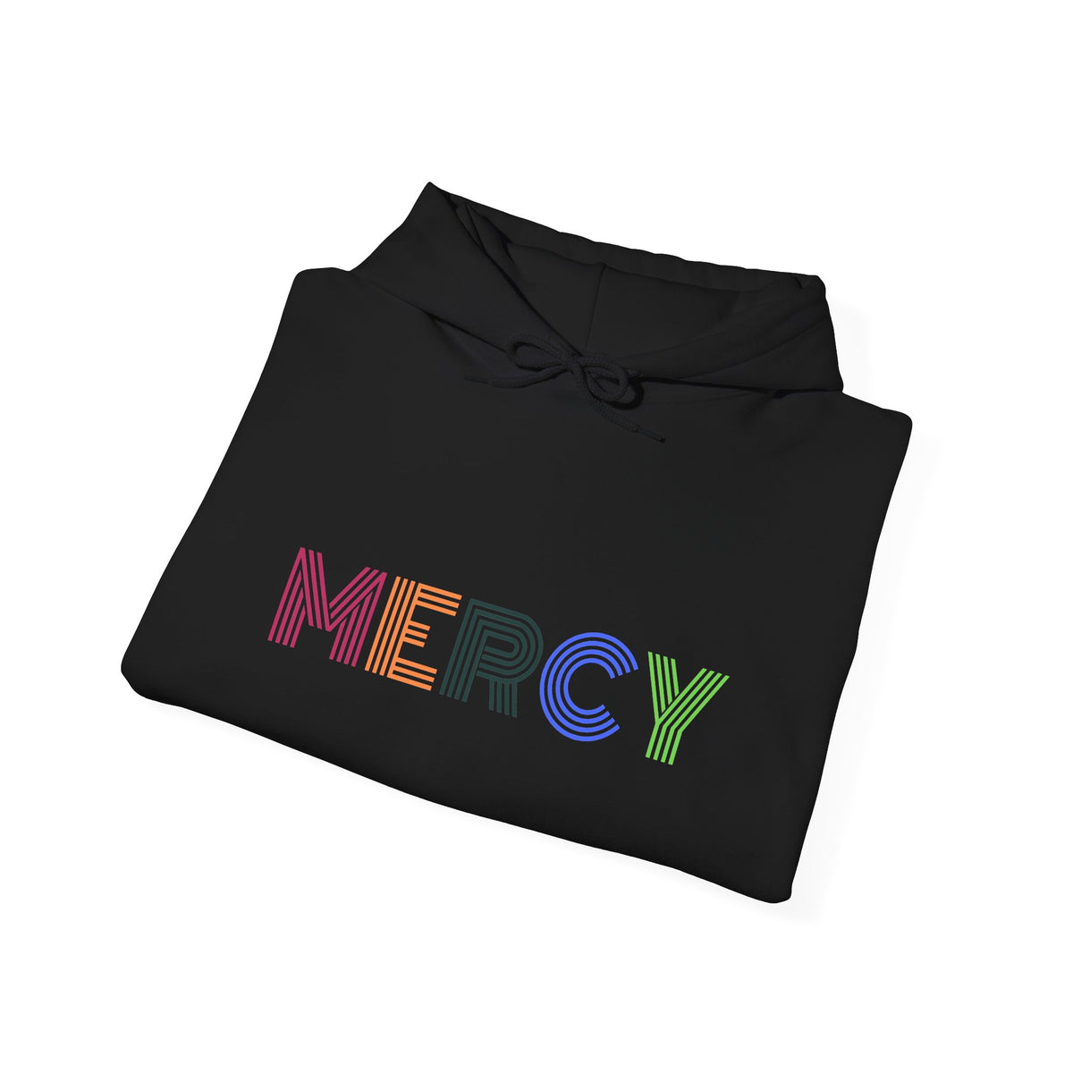 Mercy Hoodie — Colorful Mercy Graphic Hooded Sweatshirt