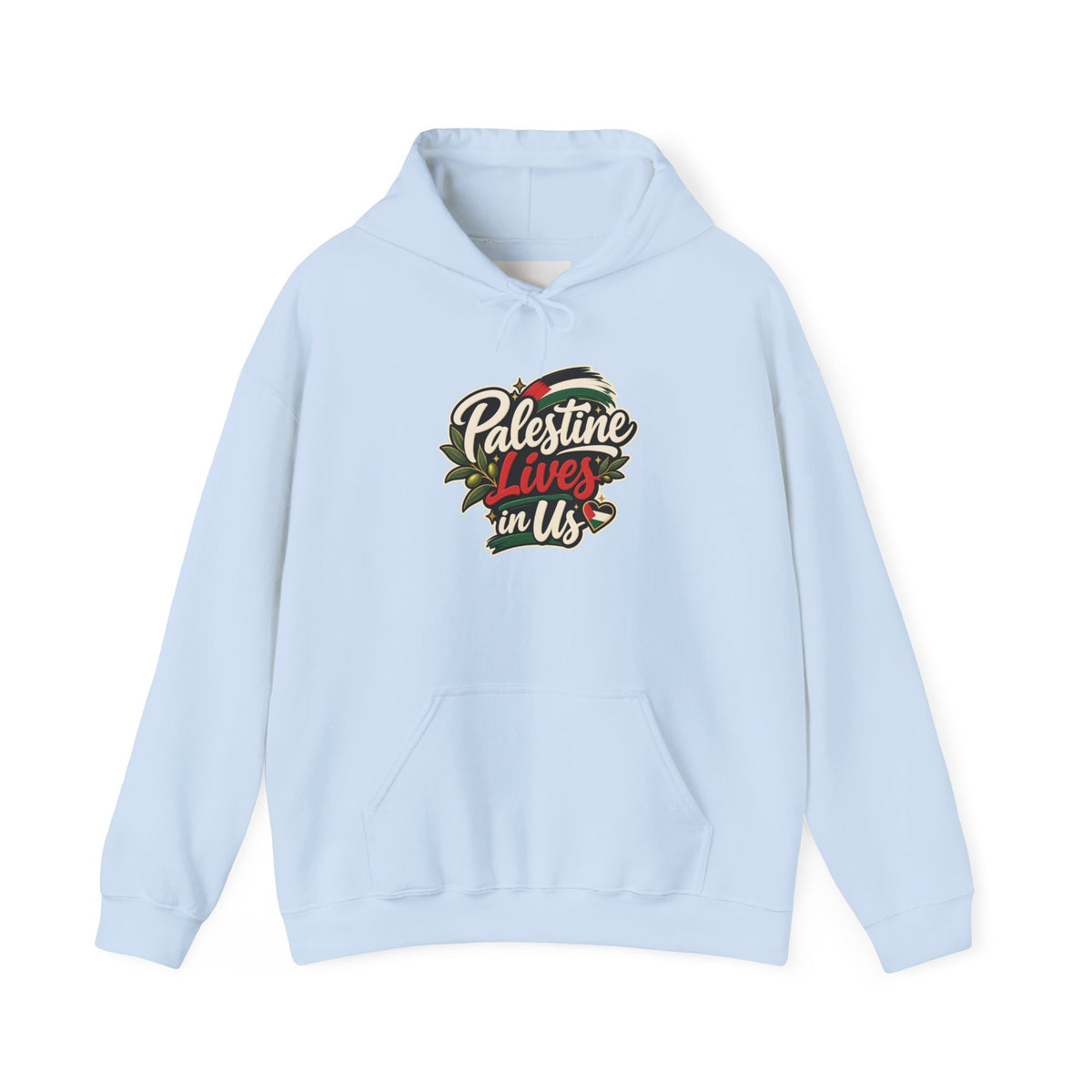 Hoodie — "Palestine Lives in Us" Graphic Hoodie