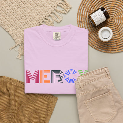 Mercy Multi Color Letters T-Shirt