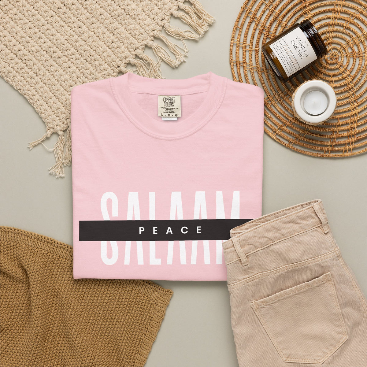 Salaam Peace T-Shirt — Minimal Islamic Greeting Tee