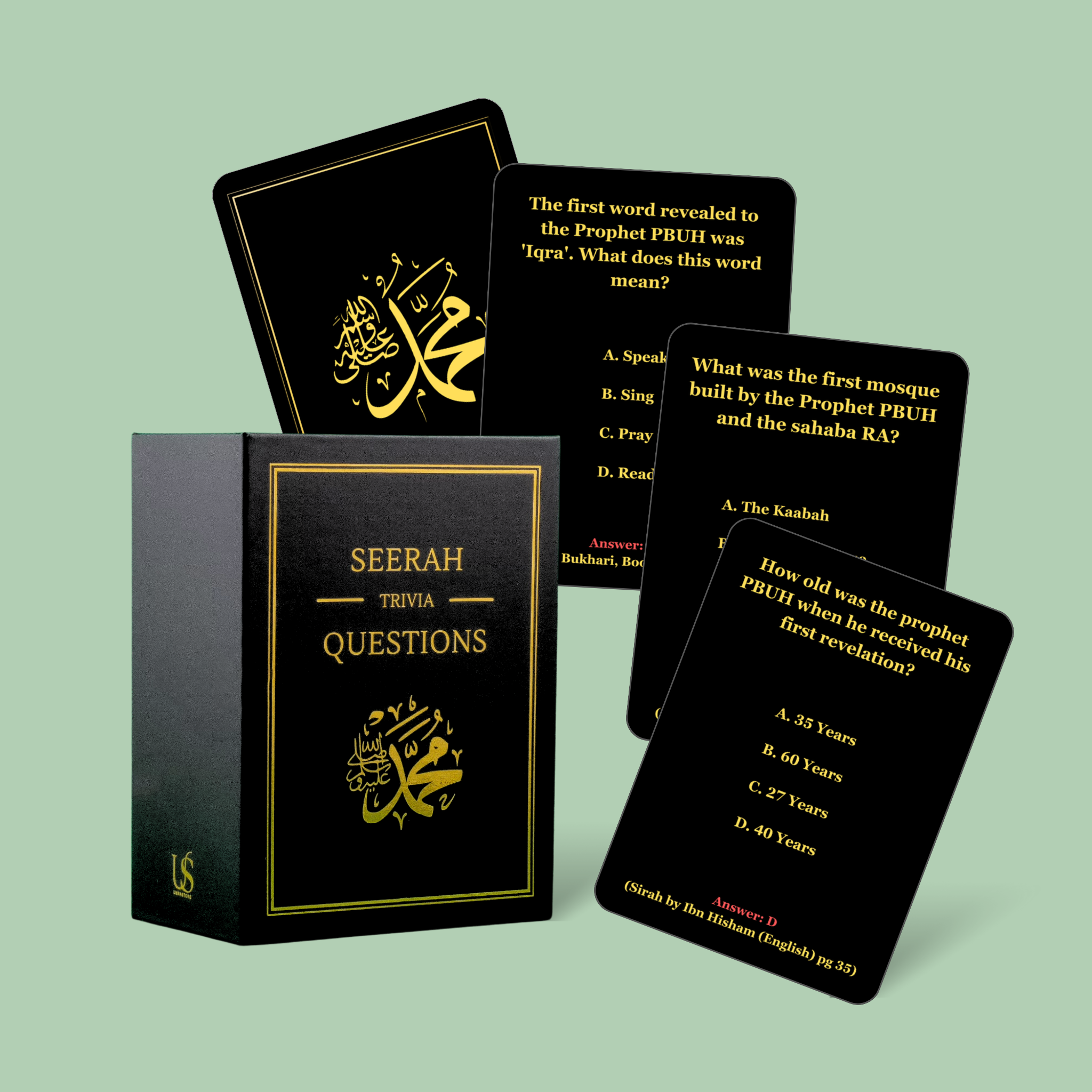 Islamic Trivia Cards - The 4 Pack Trivia Card Ultimate Bundle