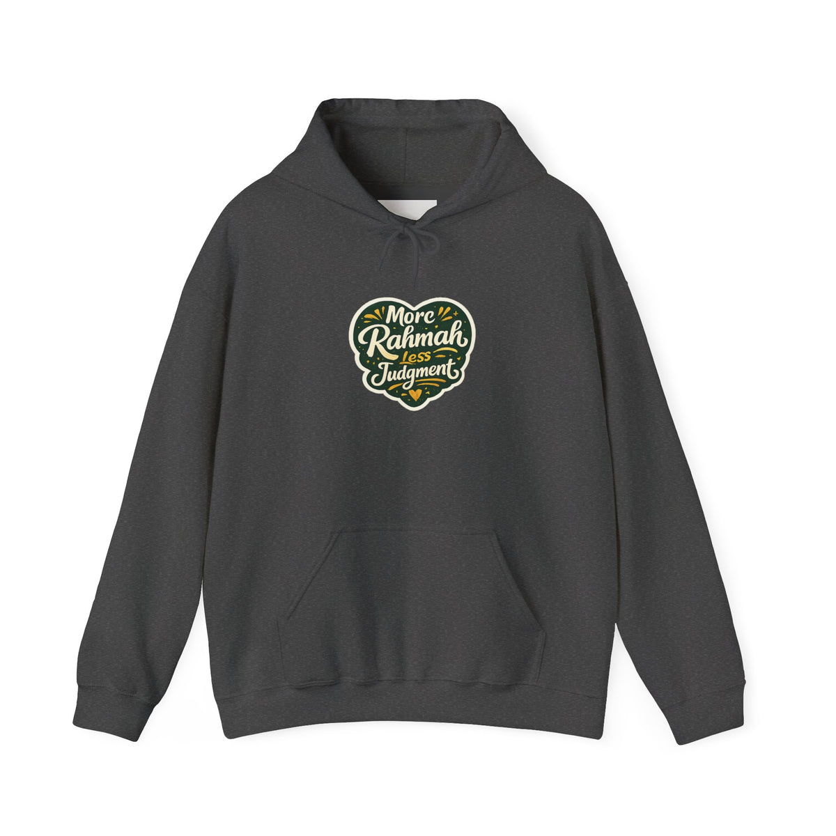 Hoodie — “More Rahmah Less Judgment” Inspirational Islamic Comfort Hoodie