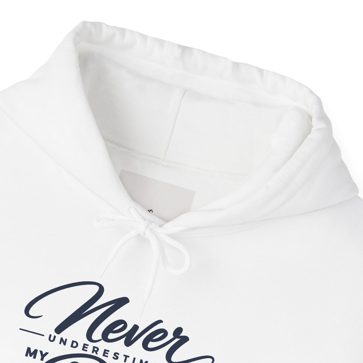 Never Underestimate My Rabb Hoodie — Inspirational Islamic Faith Sweatshirt