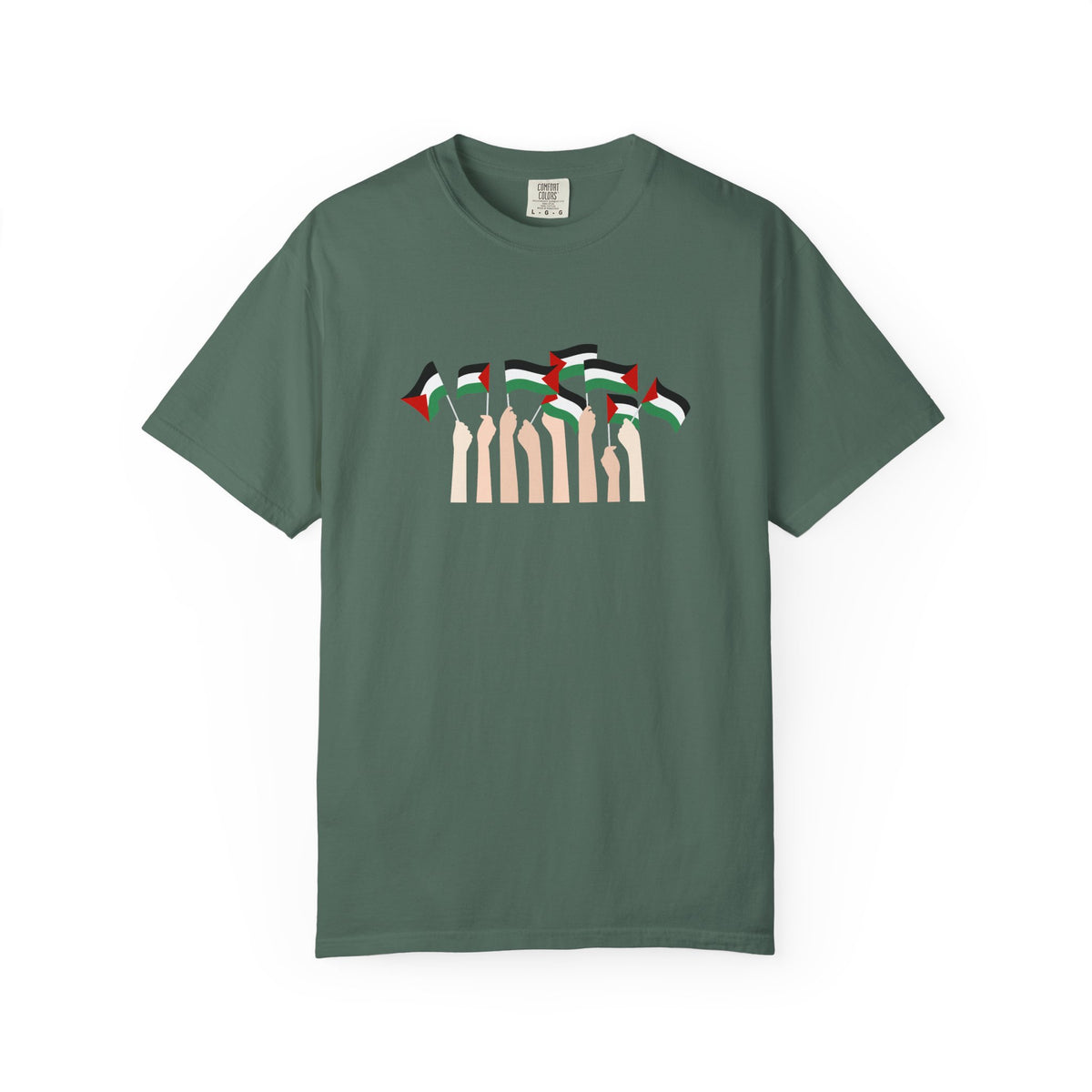 Palestine Flags T-Shirt — Minimal Graphic Tee