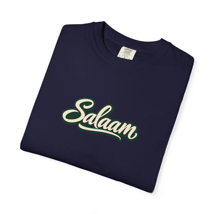 Salaam Script T-Shirt — Casual Islamic Greeting Tee