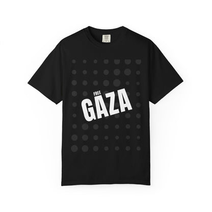 Free Gaza Dot Graphic T-Shirt
