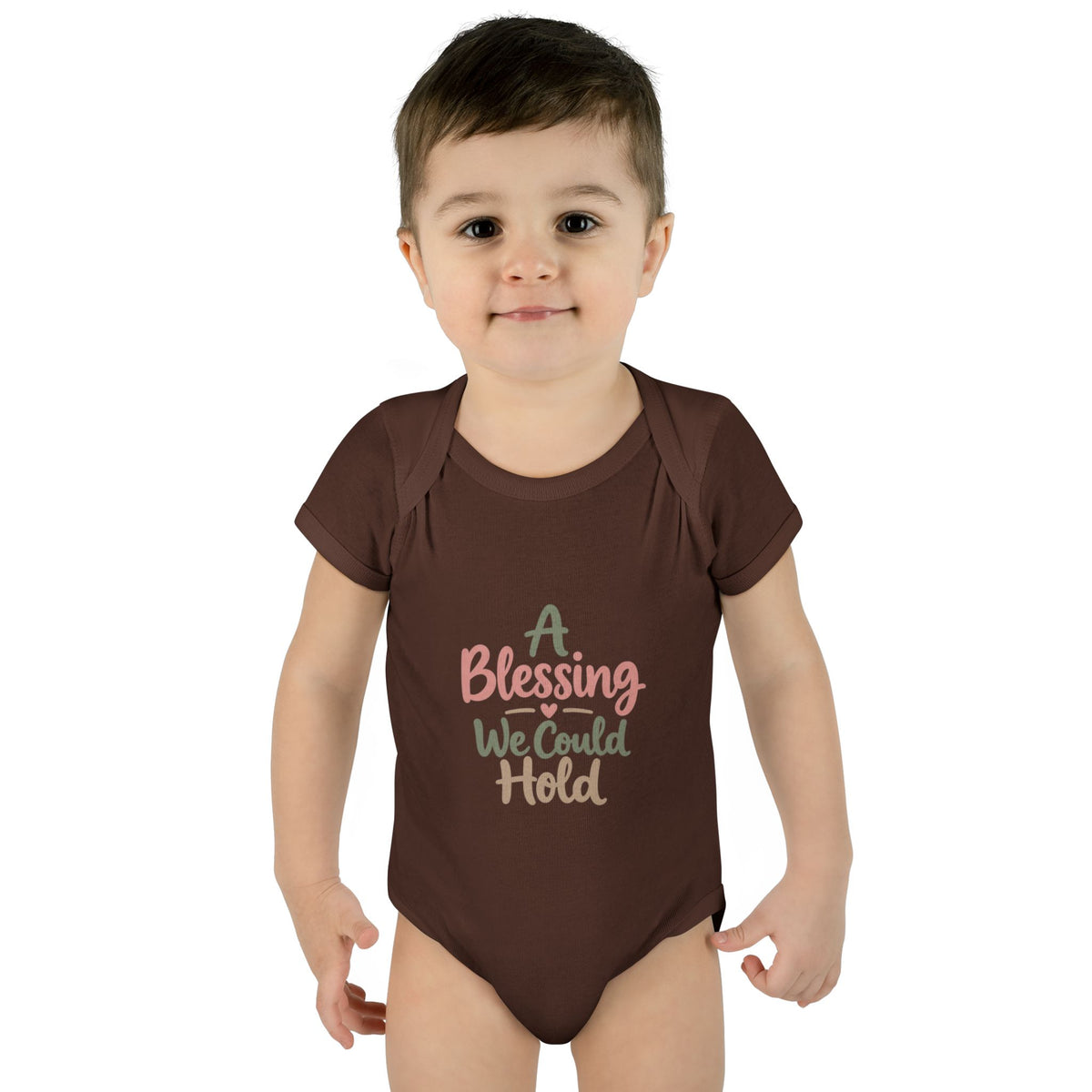 Infant Bodysuit — "A Blessing We Could Hold" Baby Onesie (Newborn Gift)