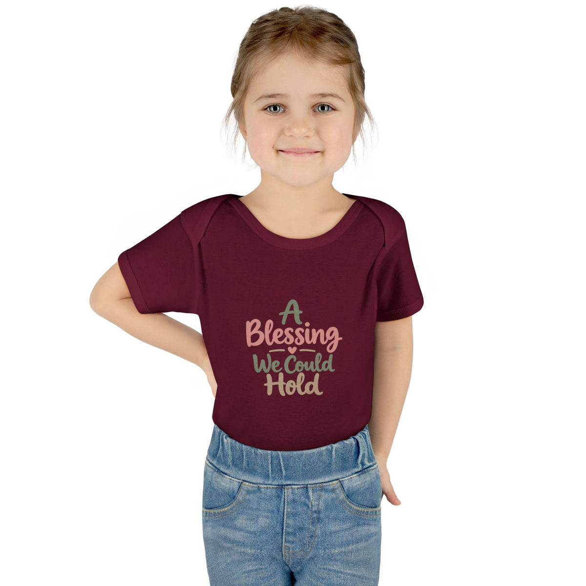 Infant Bodysuit — "A Blessing We Could Hold" Baby Onesie (Newborn Gift)