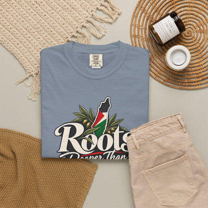 T-Shirt — "Roots Deeper Than Occupation" Heritage Graphic Tee