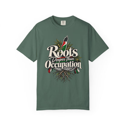 T-Shirt — "Roots Deeper Than Occupation" Heritage Graphic Tee