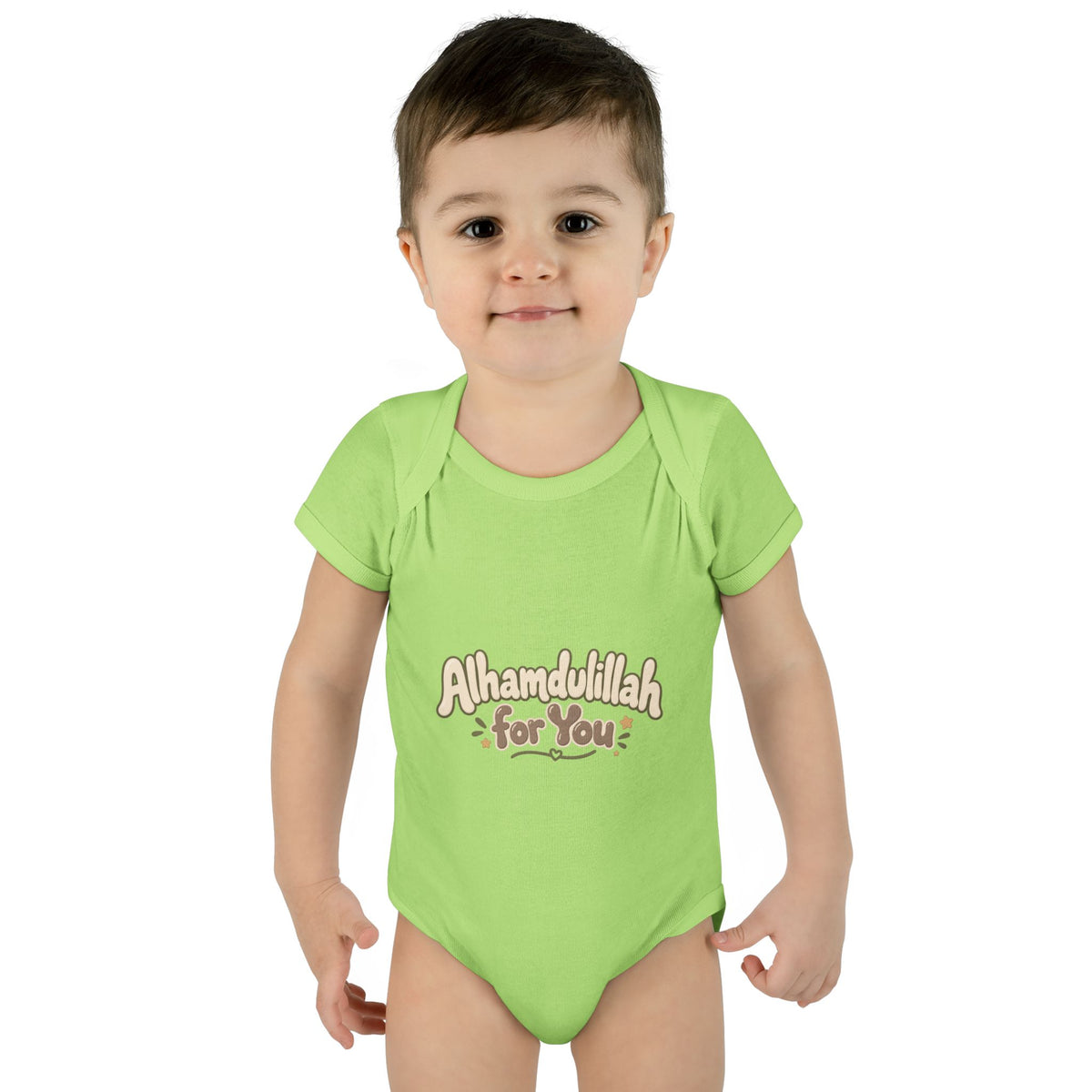 “Alhamdulillah for You” Baby Bodysuit — Newborn Islamic Celebration Onesie