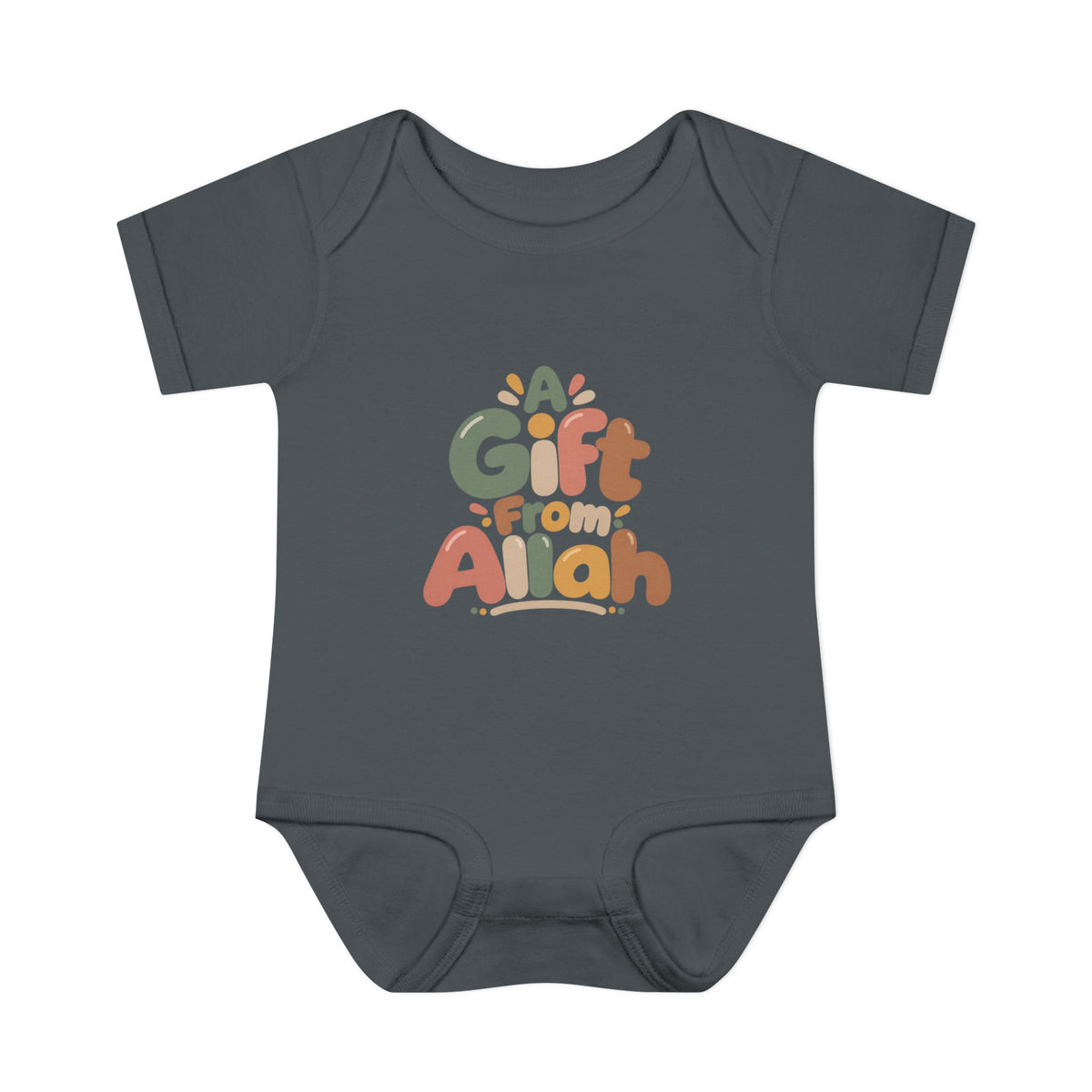 Infant Bodysuit — "A Gift From Allah" Baby Onesie, Islamic Newborn Gift
