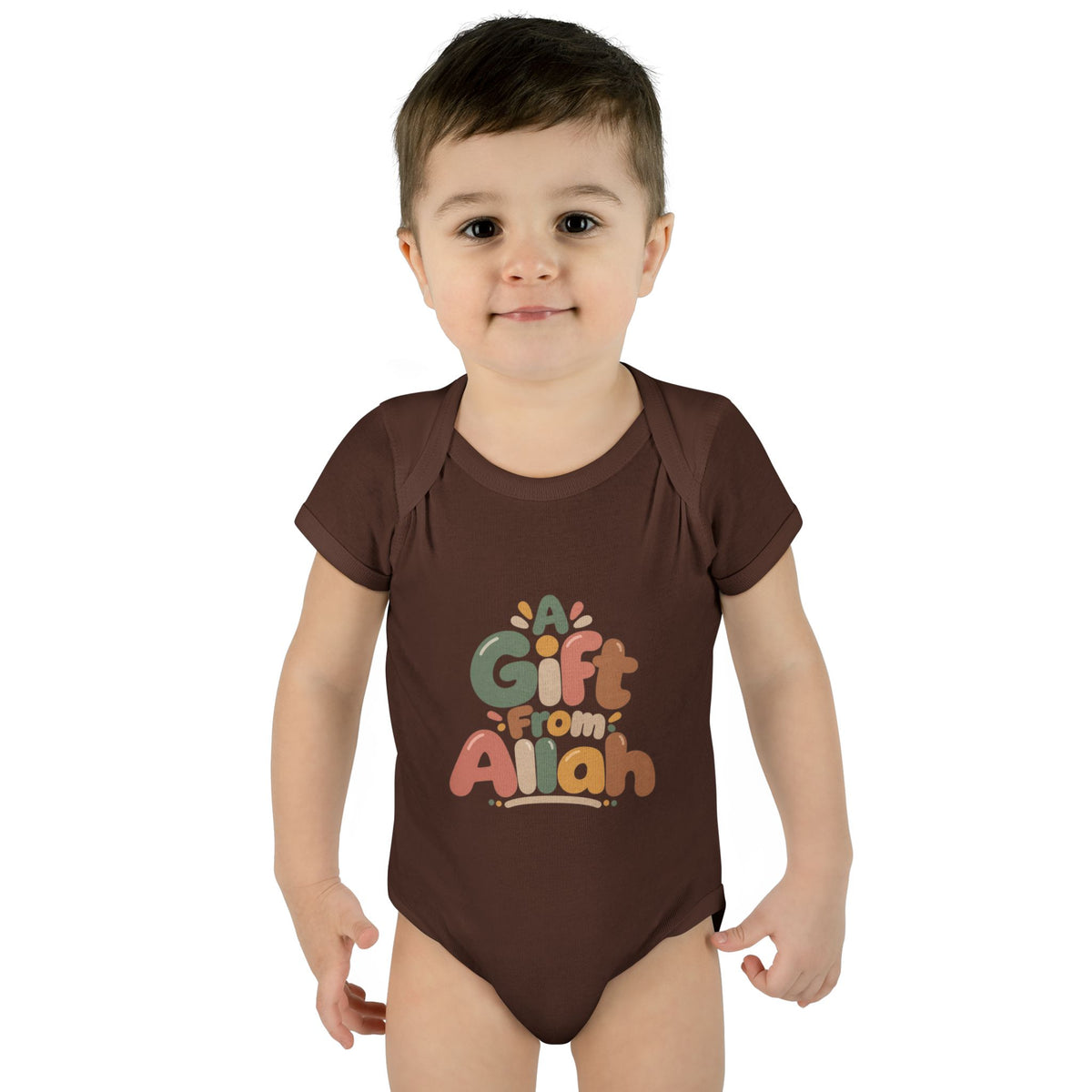 Infant Bodysuit — "A Gift From Allah" Baby Onesie, Islamic Newborn Gift