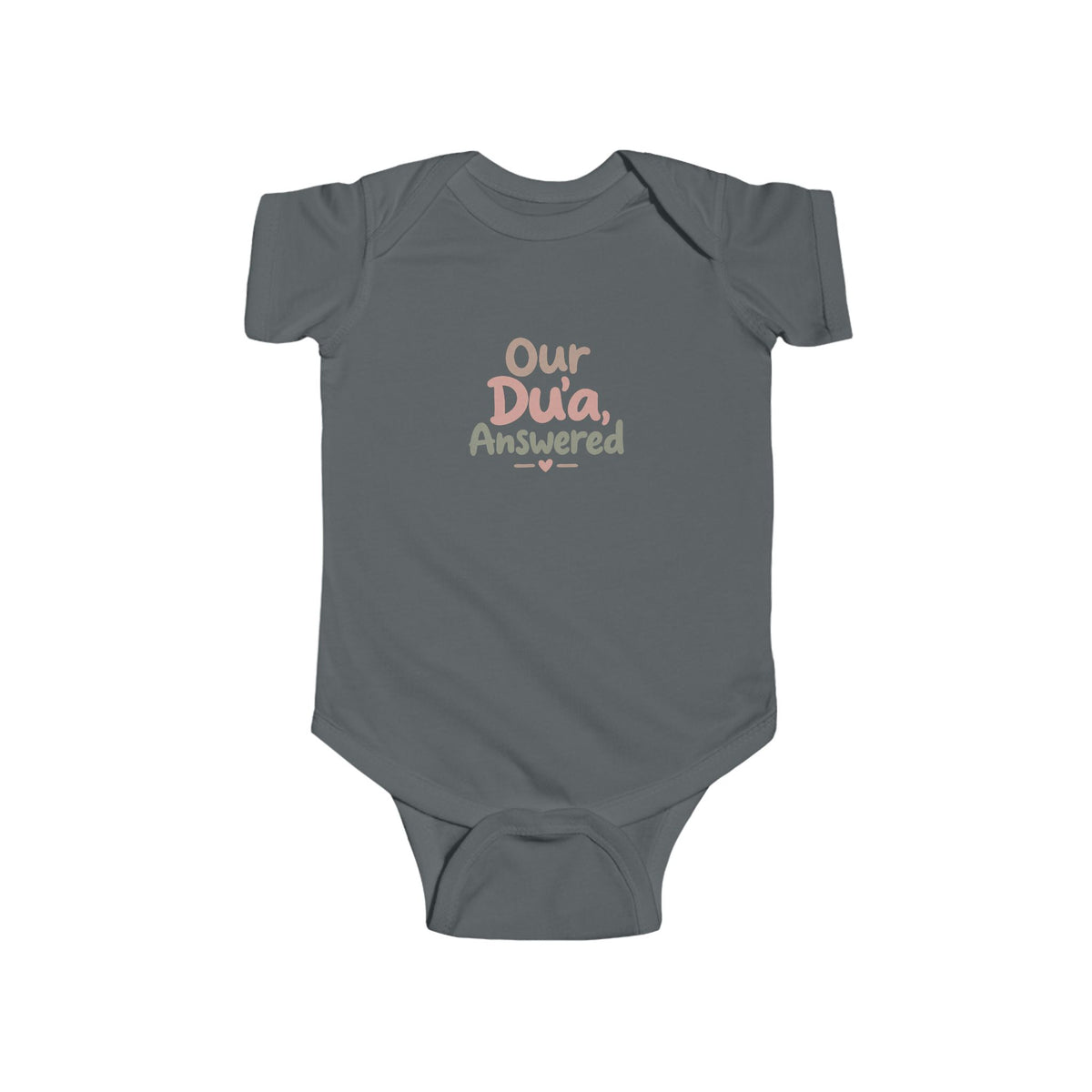 Infant Bodysuit — "Our Dua, Answered" Baby Onesie (Muslim Newborn Gift)