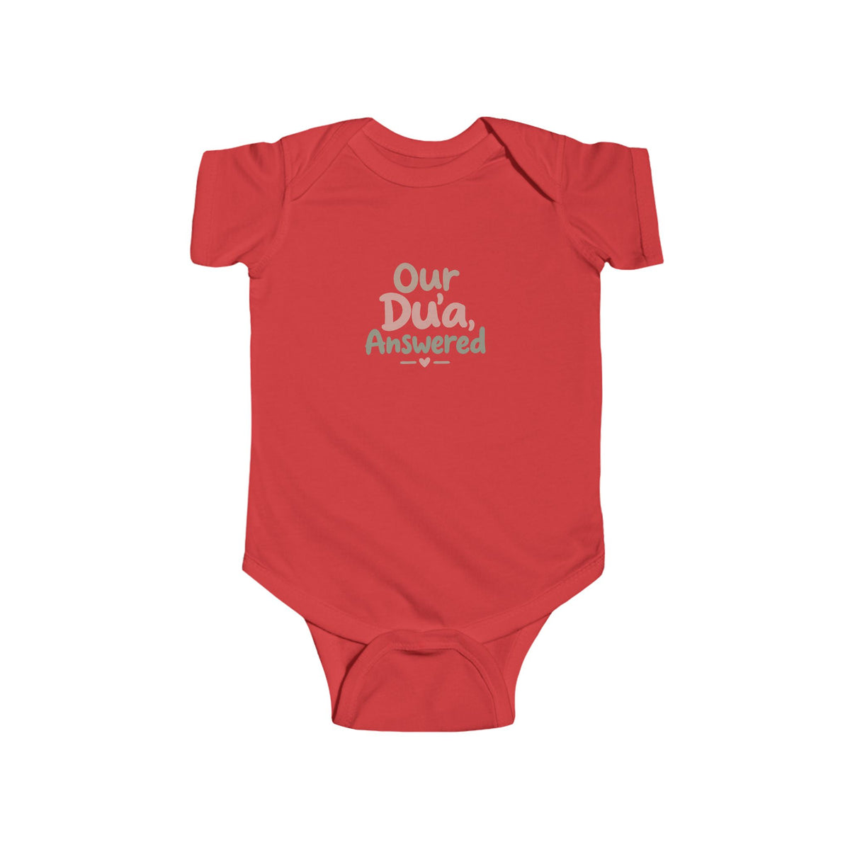 Infant Bodysuit — "Our Dua, Answered" Baby Onesie (Muslim Newborn Gift)