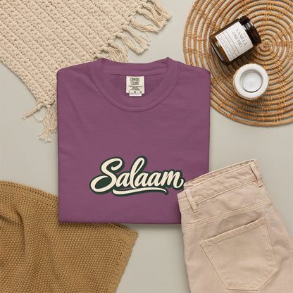 Salaam Script T-Shirt — Casual Islamic Greeting Tee