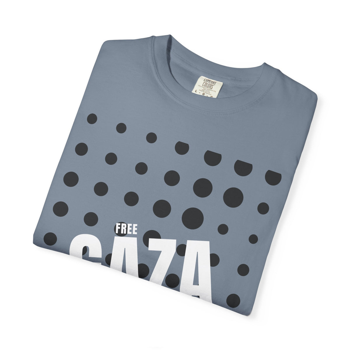 Free Gaza Dot Graphic T-Shirt