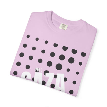 Free Gaza Dot Graphic T-Shirt