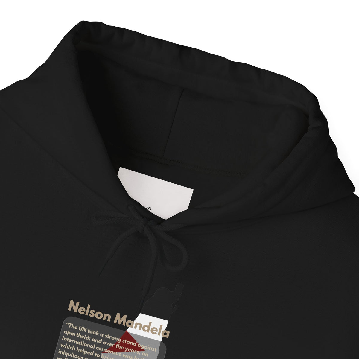 Hoodie - Nelson Mandela Quote & Palestine Flag Graphic