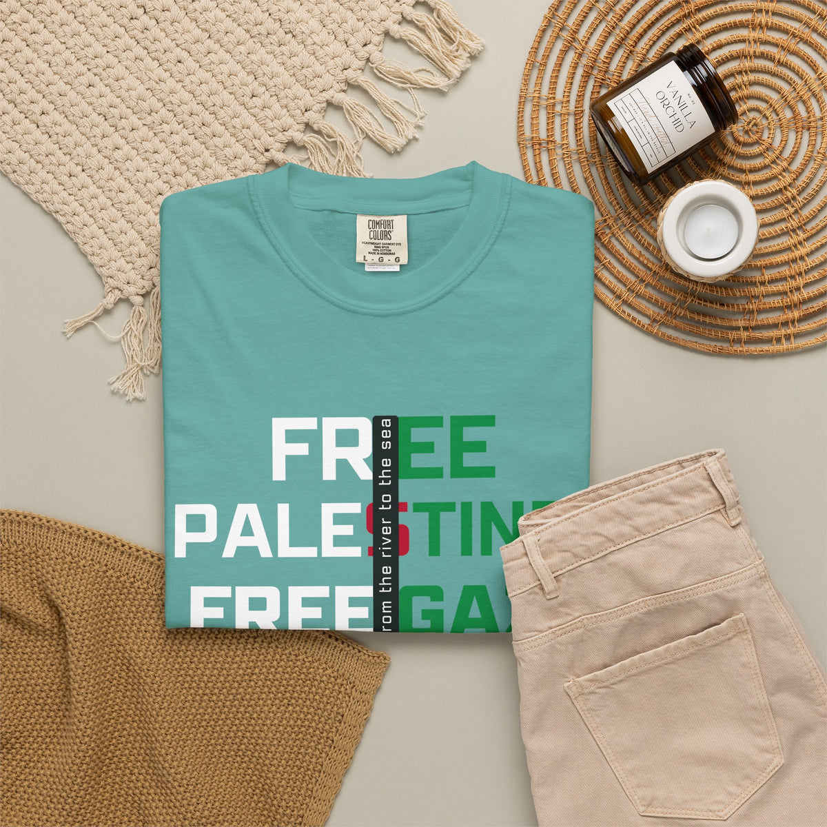 Free Palestine Free Gaza T-Shirt — Political Solidarity Tee