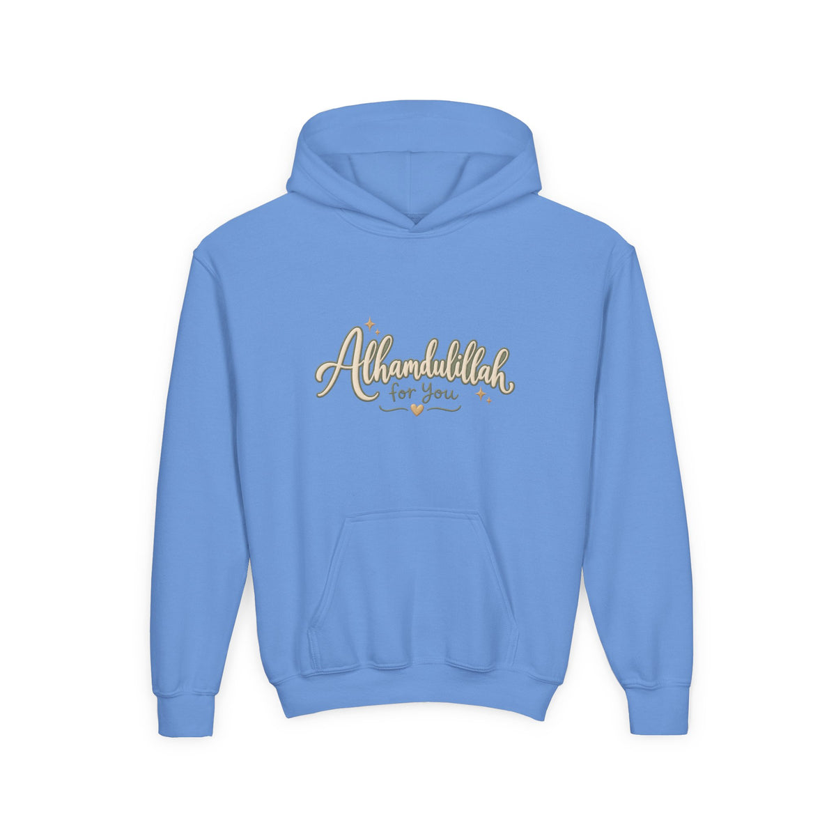 Youth Hoodie – “Alhamdulillah for You” Script Design (Islamic Gratitude Gift)