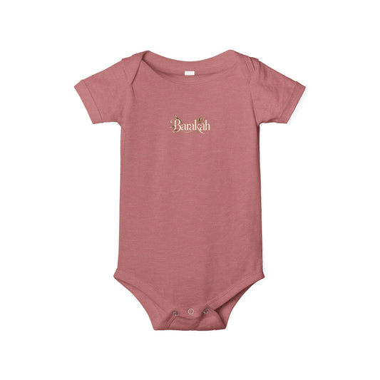 Floral 'Barakah' Infant Onesie — Soft Cotton Baby Bodysuit