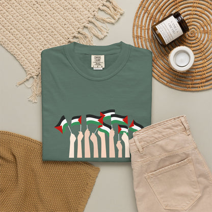 Palestine Flags T-Shirt — Minimal Graphic Tee