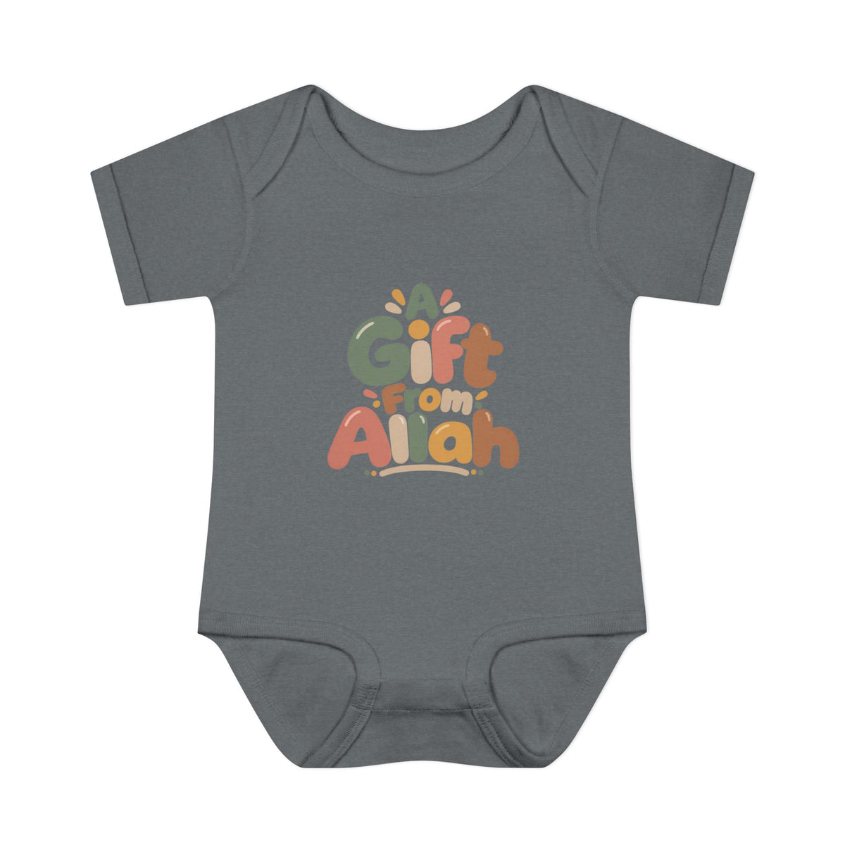 Infant Bodysuit — "A Gift From Allah" Baby Onesie, Islamic Newborn Gift