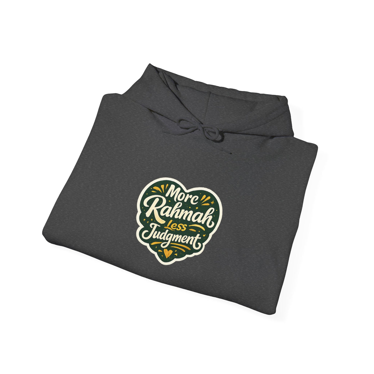 Hoodie — “More Rahmah Less Judgment” Inspirational Islamic Comfort Hoodie