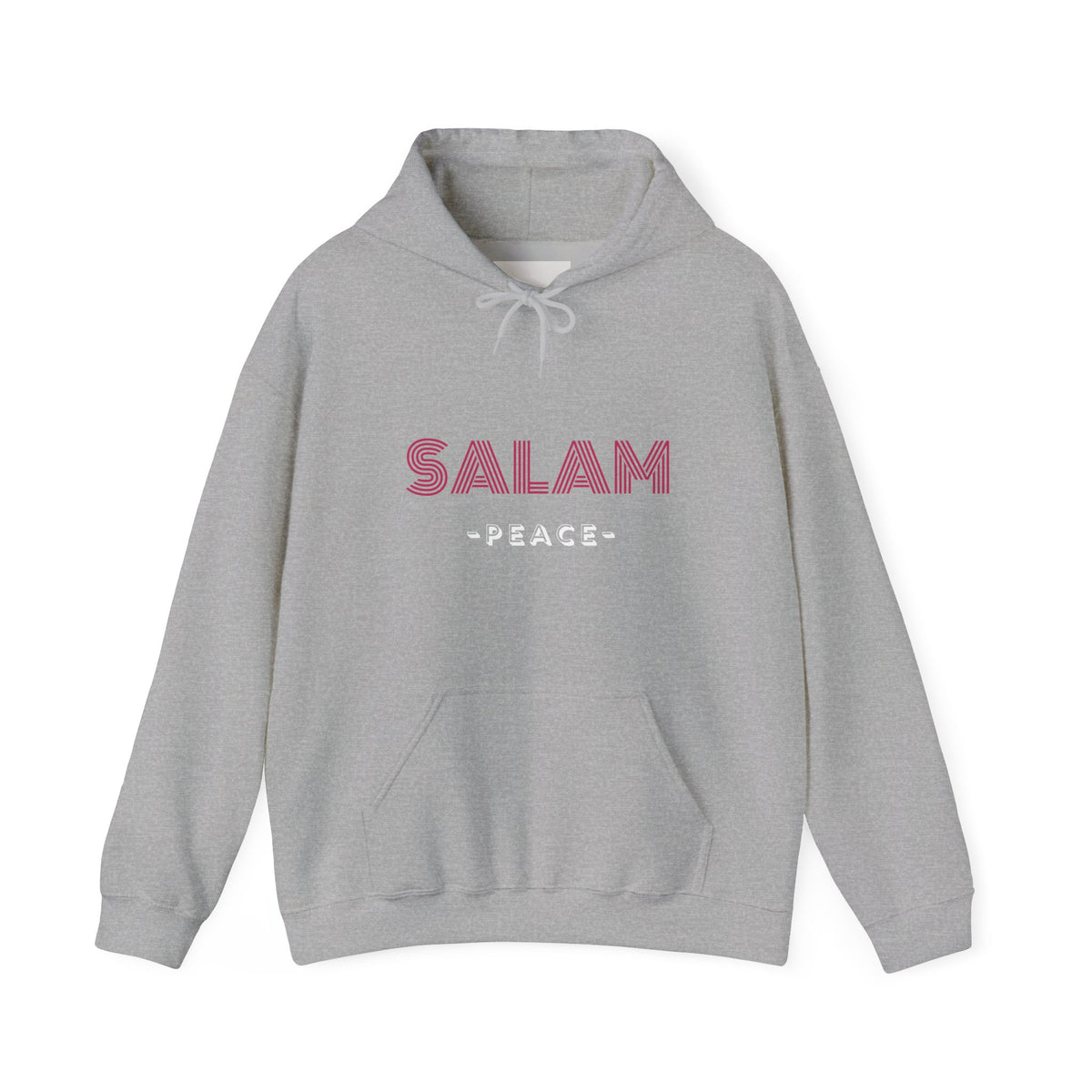 Salam Peace Hoodie — 'SALAM' Typography Peaceful Message Sweatshirt