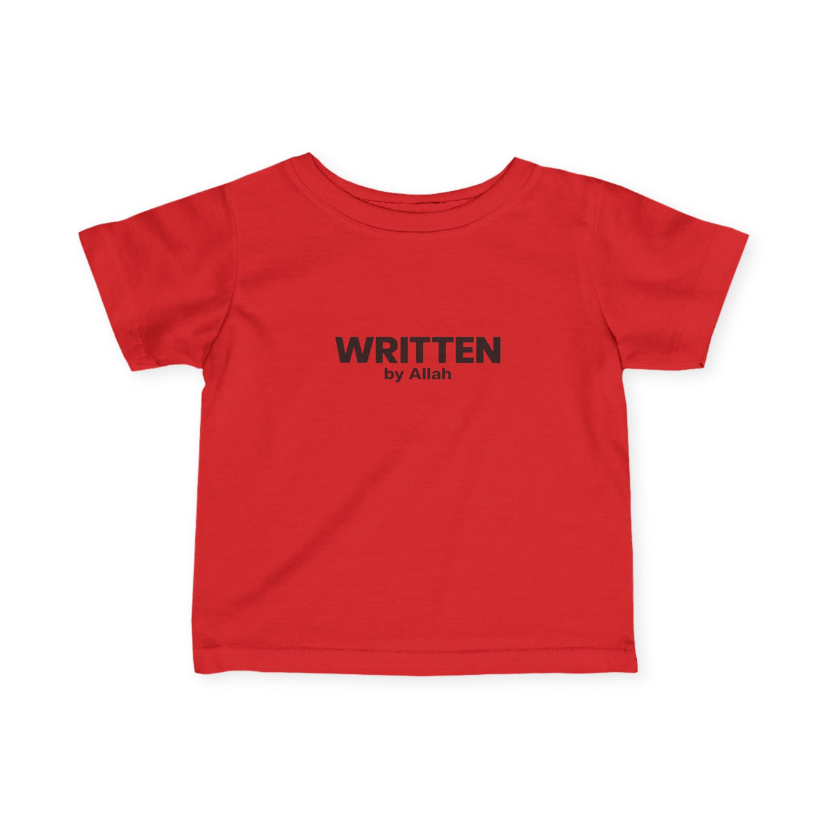 Infant Tee - "WRITTEN by Allah" Minimal Islamic Baby Shirt