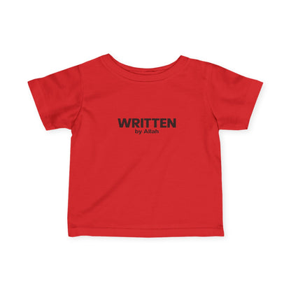 Infant Tee - "WRITTEN by Allah" Minimal Islamic Baby Shirt