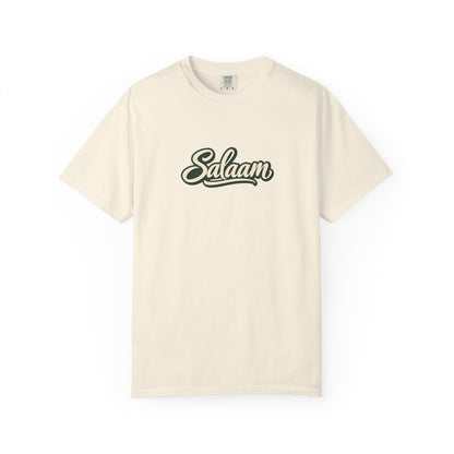 Salaam Script T-Shirt — Casual Islamic Greeting Tee