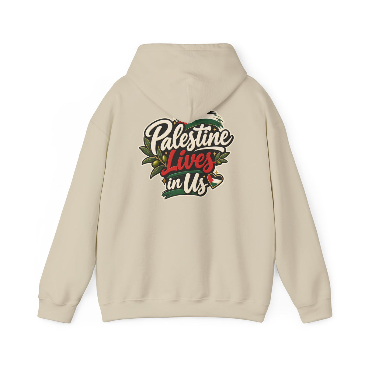 Hoodie — "Palestine Lives in Us" Graphic Hoodie