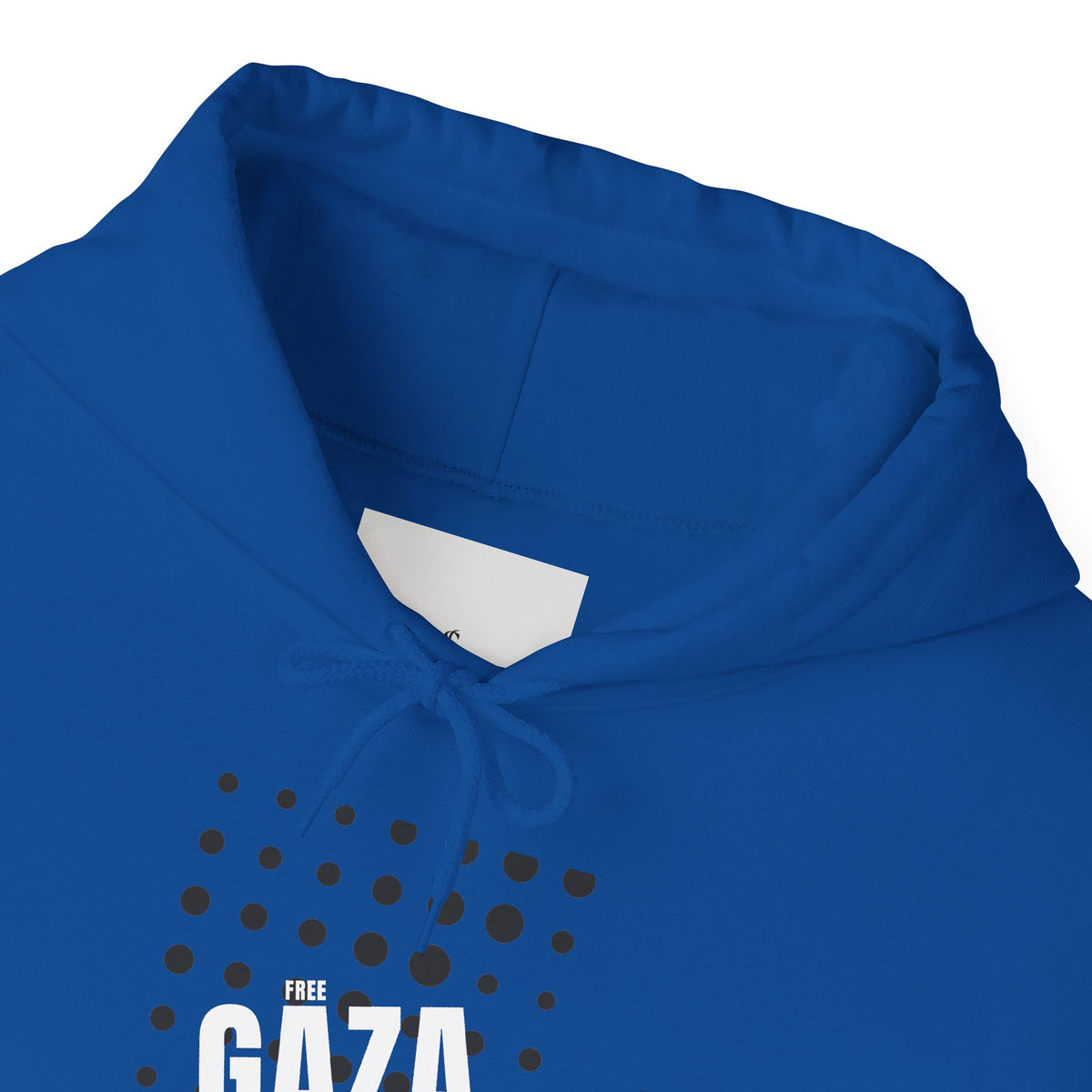 Gaza Solidarity Hoodie — Minimal Dot Grid Protest Sweatshirt