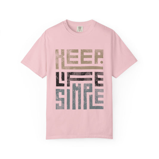 Keep Life Simple T-Shirt — Minimalist Inspirational Graphic Tee