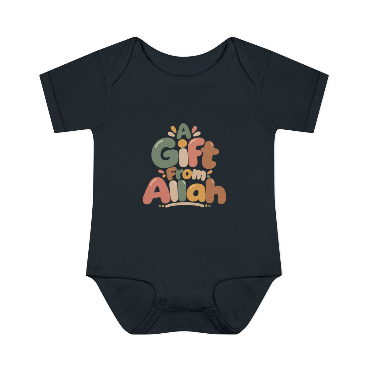 Infant Bodysuit — "A Gift From Allah" Baby Onesie, Islamic Newborn Gift